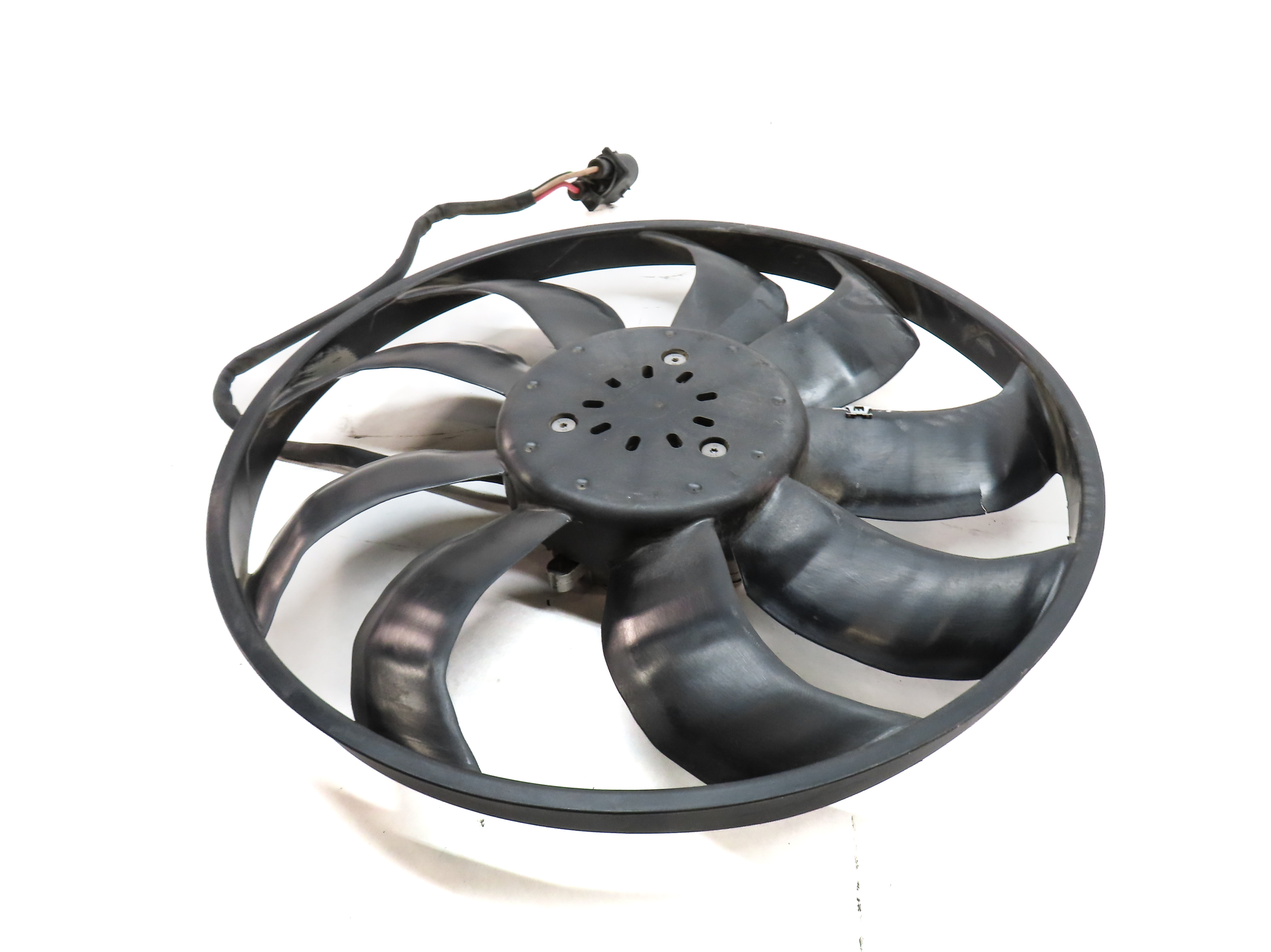 2016-2018 AUDI A3 E-TRON (8VF) HYBRID - 1.4L ENGINE COOLING FAN w/ SHROUD — exact item pictured